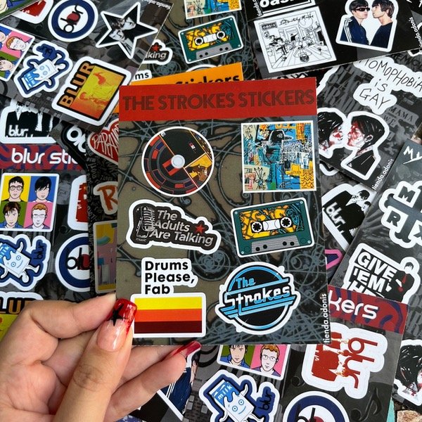 Producto - Plancha de stickers The Strokes
