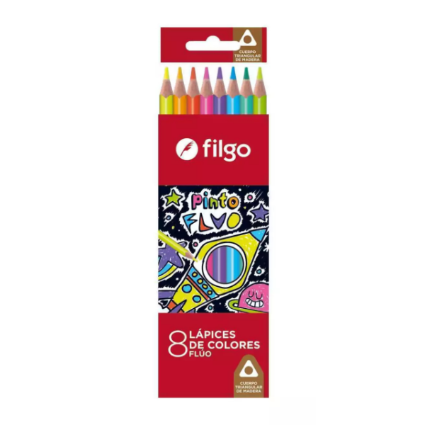 Producto - LAPICES PINTO FILGO FLUO X 8