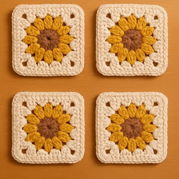 Producto - Pack x4 posavela tejidos margarita