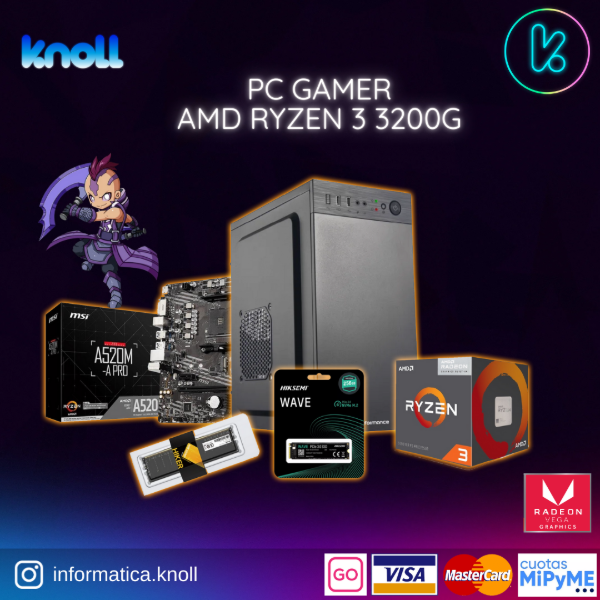 Producto - PC Gamer Ryzen 3 3200g