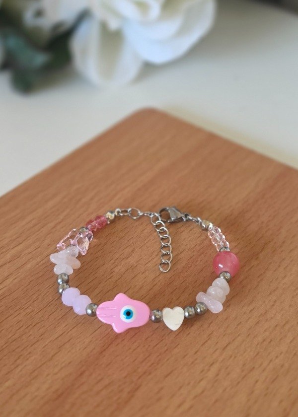 Producto - Pulsera Hamsa Rosa - 0
