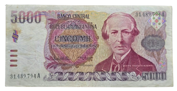 Producto - 5000 Pesos Argentinos (López-García Vazquez) Bott.2637a (1984) -VF