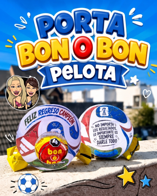 Producto - PELOTA FELIZ REGRESO. PORTA BON O BON