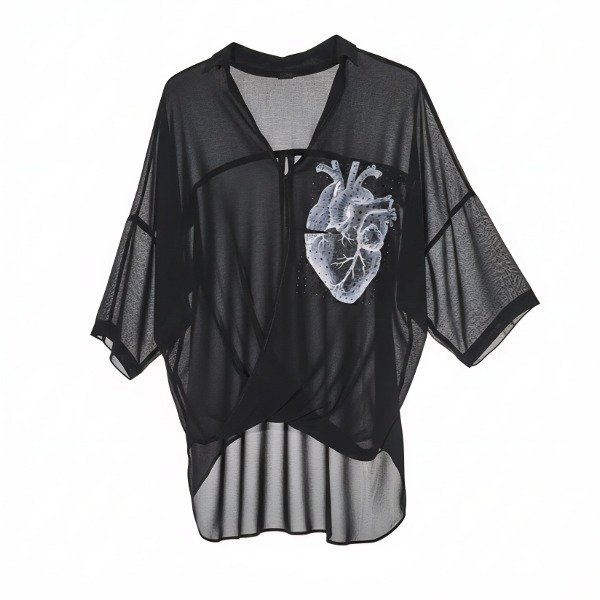 Producto - Blusa gasa negra.