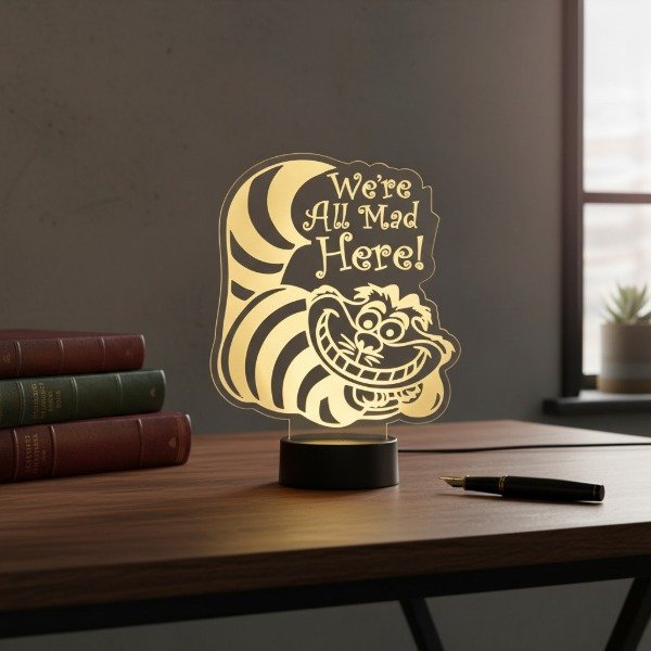 Producto - Velador led Gato de Cheshire Alicia