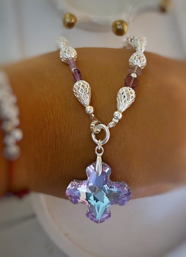 Producto - Denario plata 900 lavanda