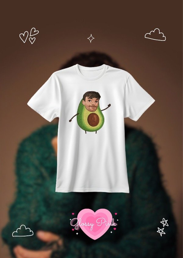 Producto - Remera Louis Avocado Efecto Bordado - DTF