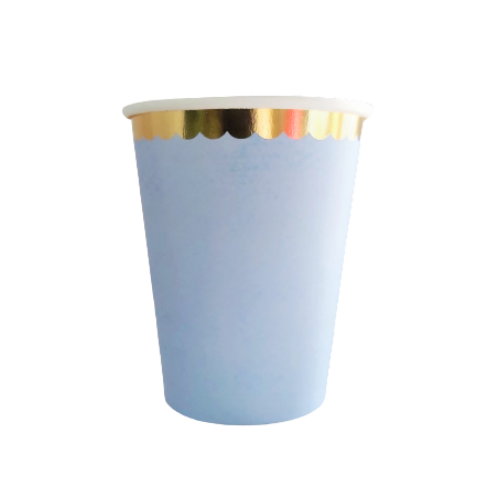 Producto - Vaso pastel sky gold x10