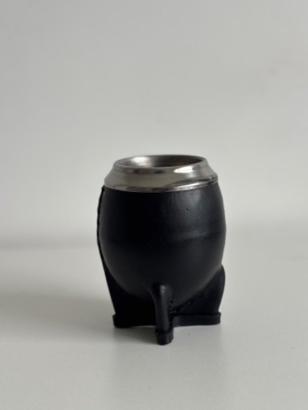 Producto - Mate torpedo negro - virola lisa + bombilla de regalo