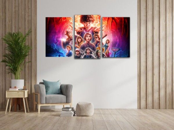 Producto - Cuadro mdf con vinilo STRAGEN THINGS  (mod 03)