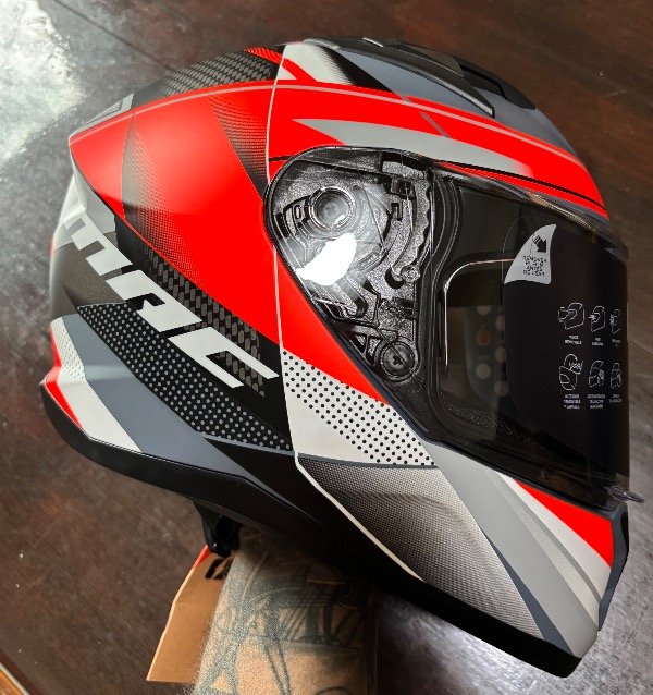 Producto - CASCO MAC 825 SPEED RAZOR ORANGE/GREY - 3