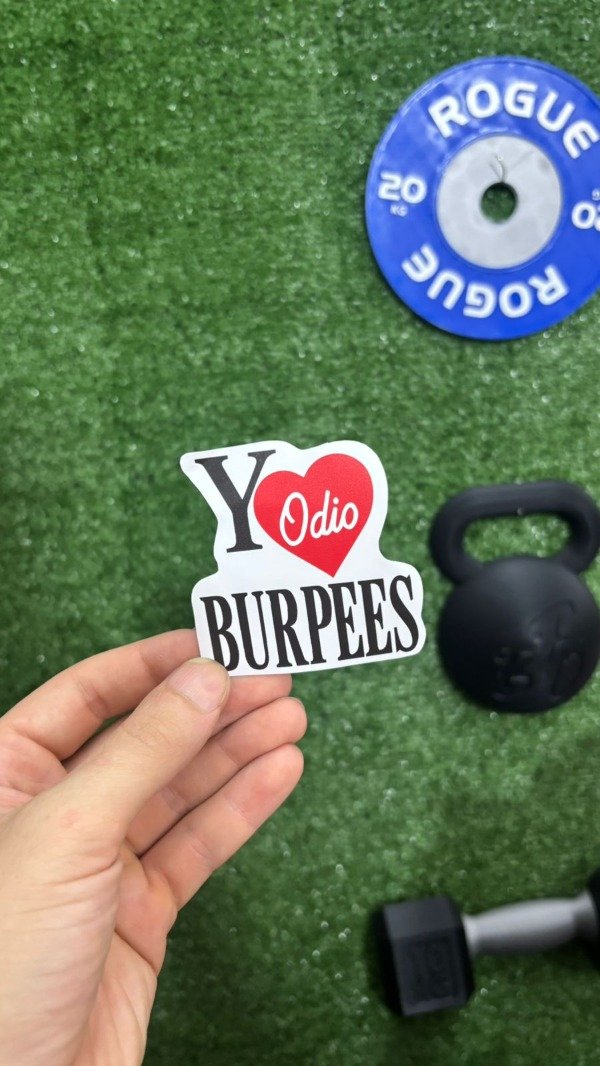 Producto - Sticker YO ODIO BURPEES