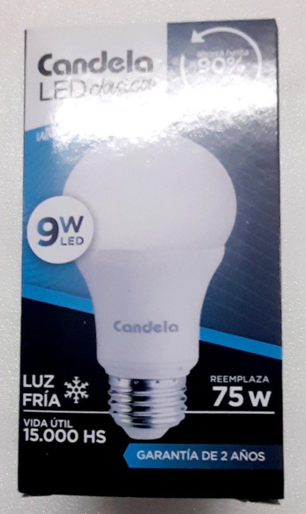 Producto - Lampara led Candela 9 W SAM 9/25