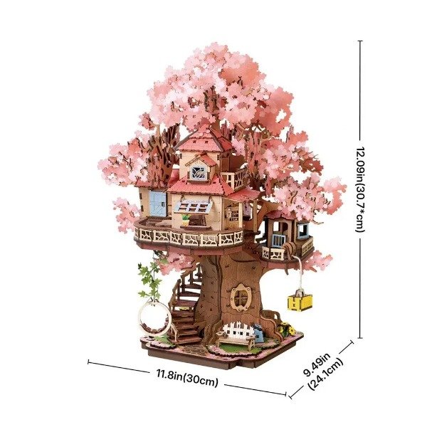 Producto - Robotime Rolife Casa del Árbol Sakura (Sakura Tree House) TGS04 - 5