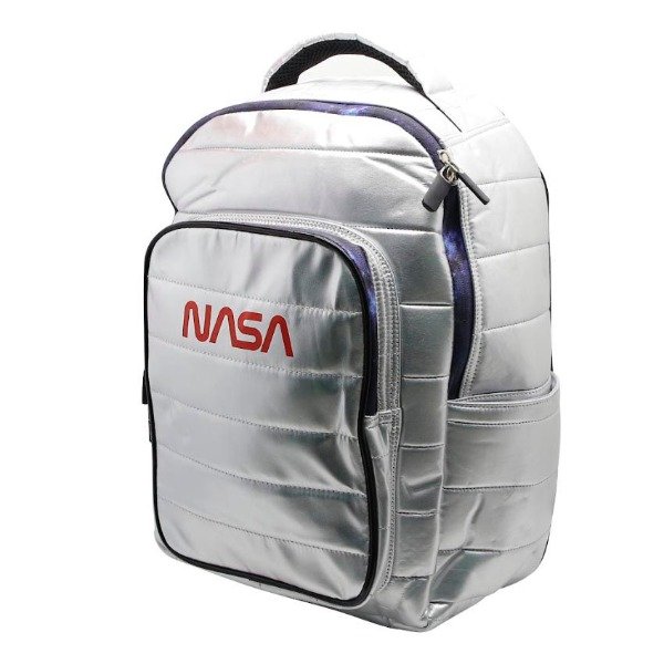 Producto - BL1220 MOCHILA PLATEADA DE LA NASA ORIGINAL 16 PULGADAS 30X40CM