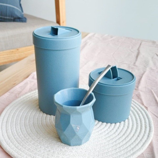 Producto - Set Matero de Bambu - Mate + Latas