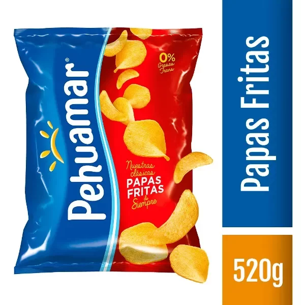 Producto - PAPAS FRITAS PEHUAMAR CLASICAS 520g