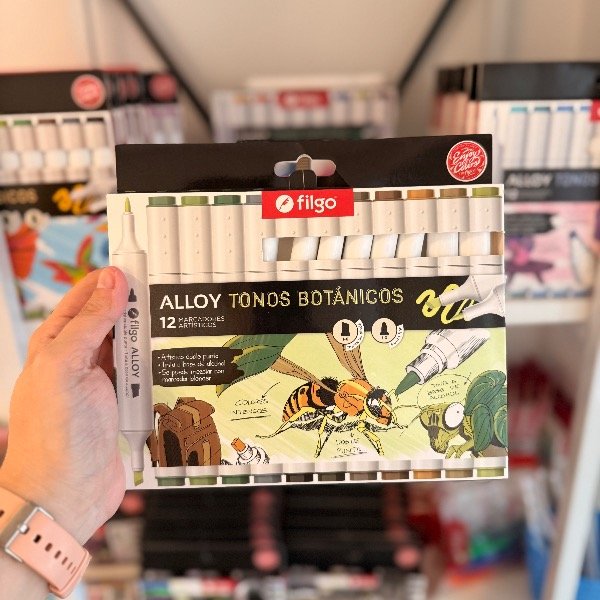 Producto - Marcadores Filgo doble punta Alloy tonos botánicos