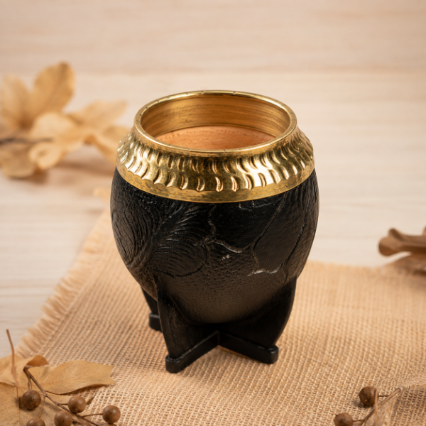 Producto - Mate Torpedo Uruguayo Labrado Virola Bronce Cincelado Premium
