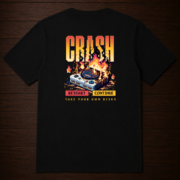 Producto - Remera - Crash restart or continue - 1