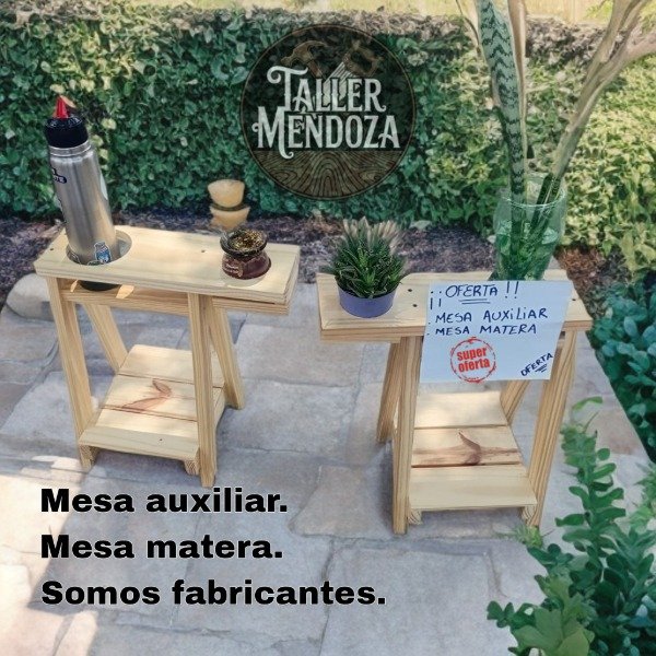 Producto - Mesa Matera, mesa auxiliar, macetero