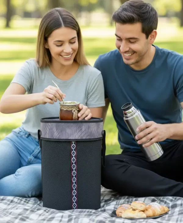 Producto - Bolso matero rigido con tapa en eco cuero - 4