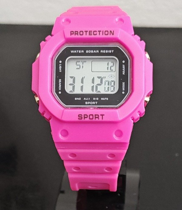 Producto - Reloj Cronómetro Malla Silicona Rosa