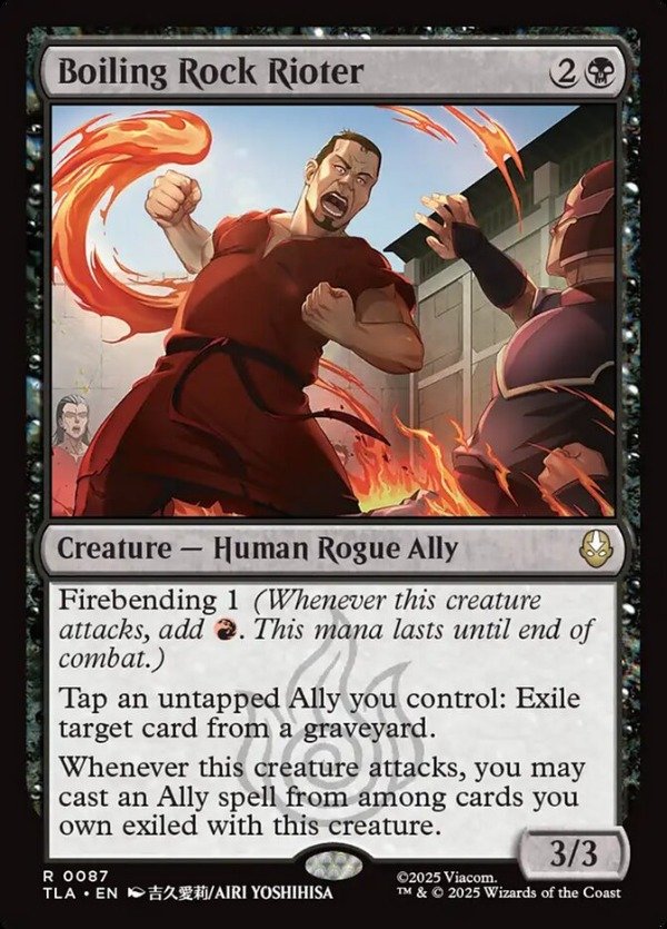 Avatar Boiling Rock Riot Boiling Rock Rioter Avatar: The Last Airbender - ALUMINETCG