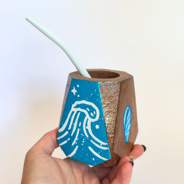 Producto - Mate Geo Ola Celeste