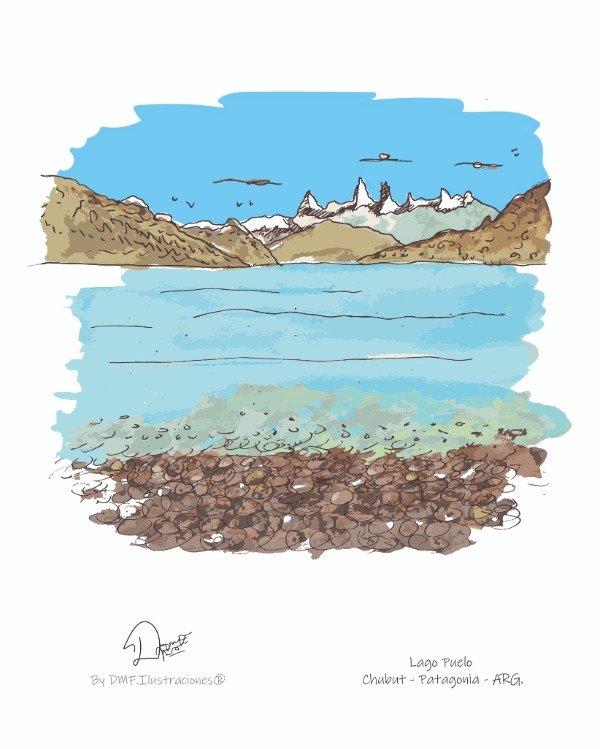 Producto - Lámina - Serie ARG Lago Puelo - CHUBUT