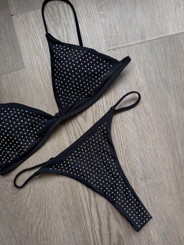 Producto - Bikini Atenas Strass negra - 1