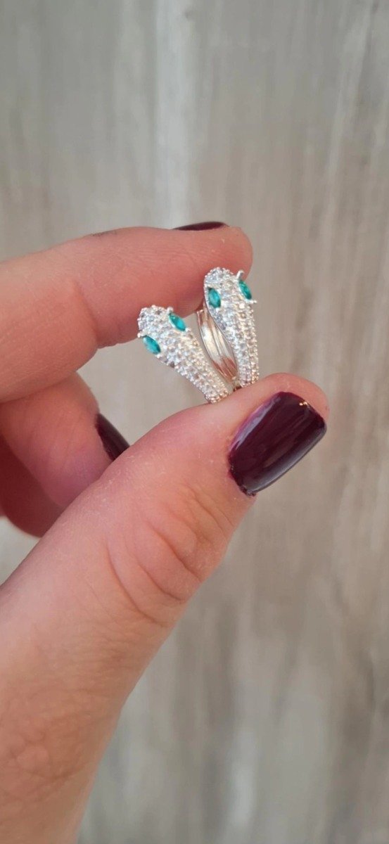 Producto - Argollitas Snake verde