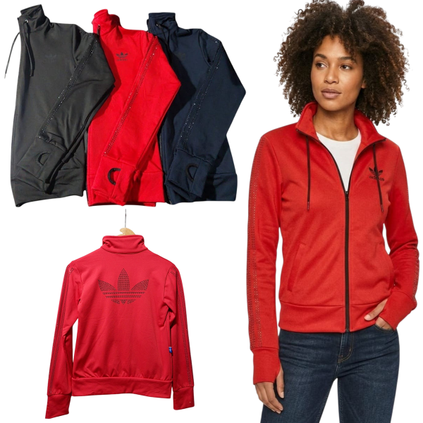 Producto - Campera Deportiva Térmica Adidas con Strass Varios Colores