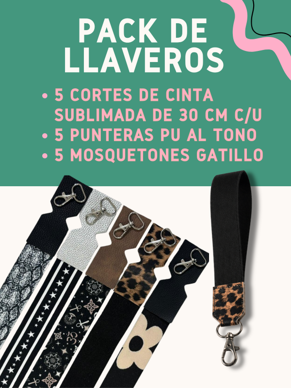 Producto - PACK PARA LLAVEROS - BLACK