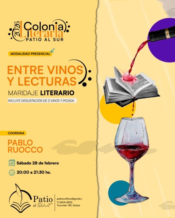 Producto - ENTRE VINOS Y LECTURAS: MARIDAJE LITERARIO