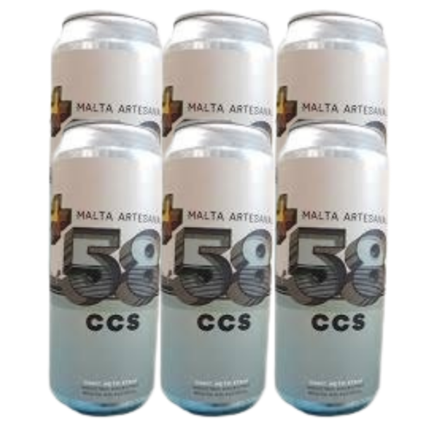 Producto - Pack 50: Malta +58 CCs Lata 473cc, Pack 6 Unidades