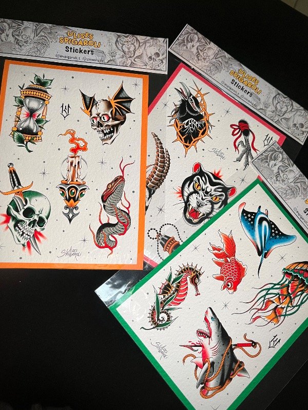 Producto - 3 PLANCHAS STICKER (Ulises)