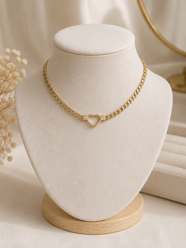 Producto - Cadena grumet con corazón