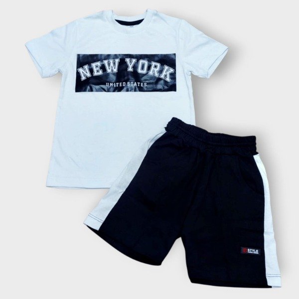 Producto - Conjunto de varon New York blanco T4