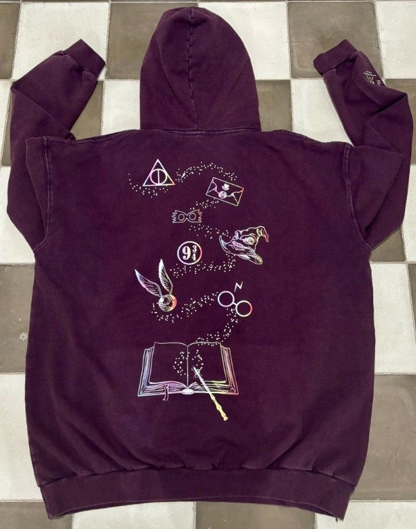 Producto - Canguro Oversize Frisa Acid Wash CAMINO HP MALBEC