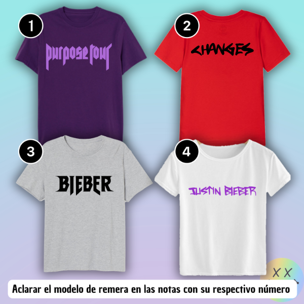 Producto - Remeras Justin #1 (varios modelos)