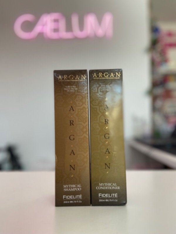 Producto - Shampoo y acondicionador argan FIDELITE