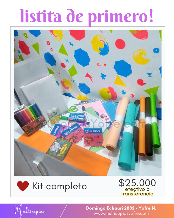 Producto - Kit completo 1 Grado!