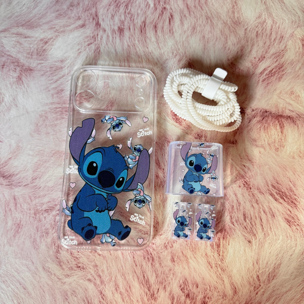 Producto - FUNDA STITCH + KIT PARA CARGADOR