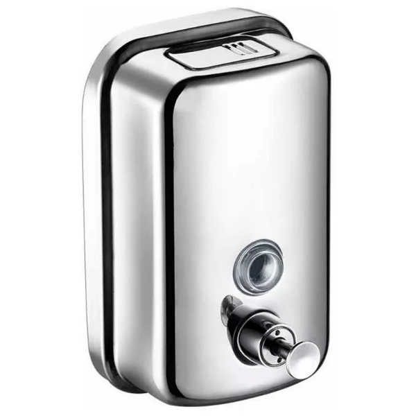 Producto - Dispenser de jabon liquido p/baño y cocina -800ml -acero inoxidable -para pared