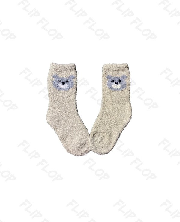 Producto - Medias 3/4 niños, Peluchito Beige