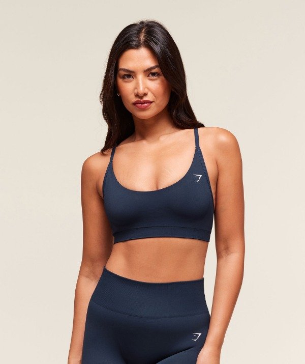 Producto - Everyday Seamless Racerback Sports Bra Navy