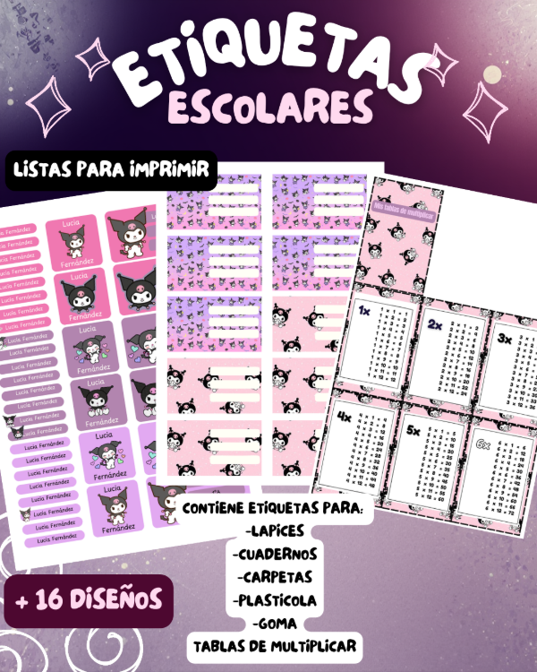 Producto - Kit escolar imprimible