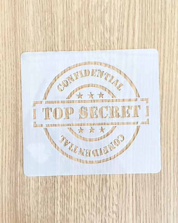 Producto - STENCIL TOP SECRET
