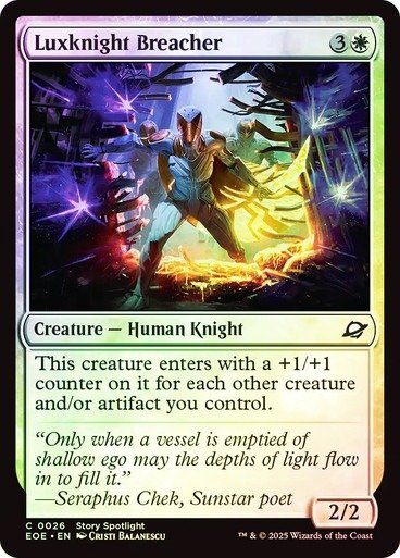 Producto - Luxknight Breacher Foil  Edge of Eternities